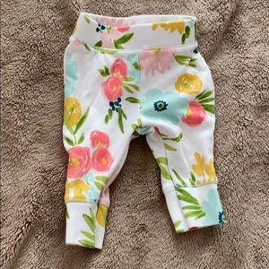 Newborn baby girl floral pants